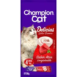 Salsa cremosa Champion Cat delicias sabor atún 4 un de 14 g