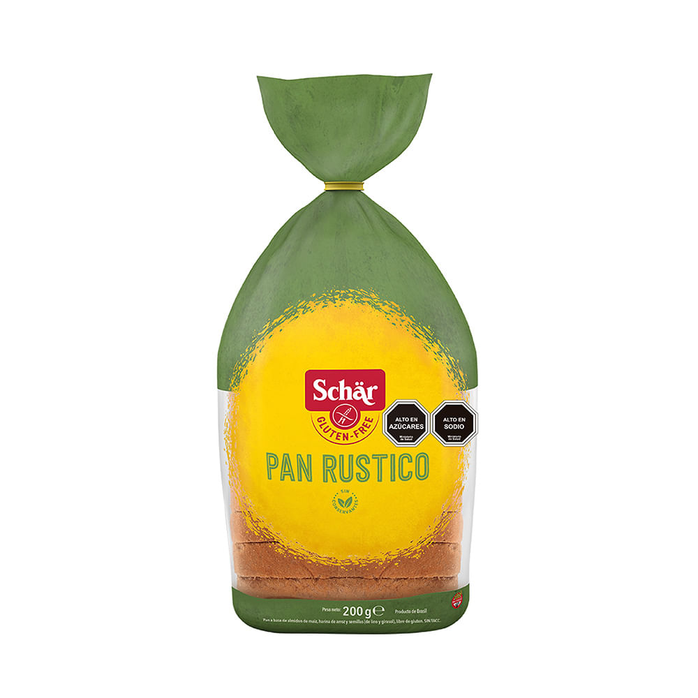 Pan de molde Schar rustico 200 g