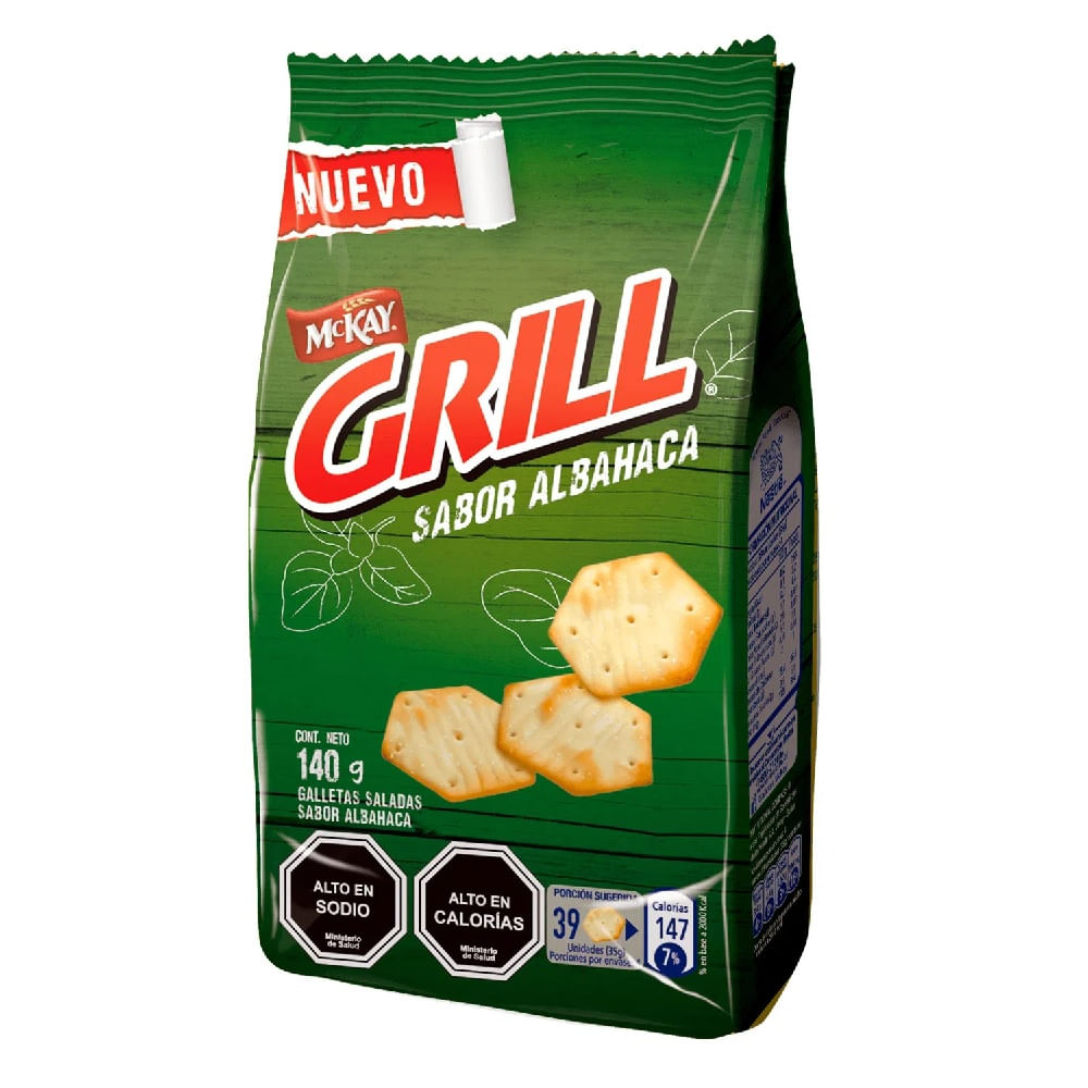 Galletas Grill albahaca 140 g