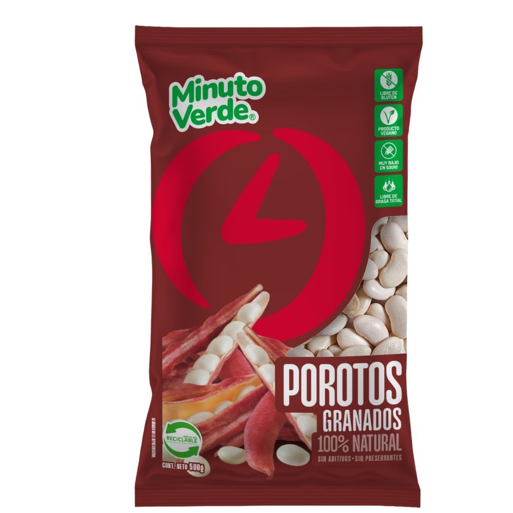 Porotos granados Minuto Verde bolsa 500 g