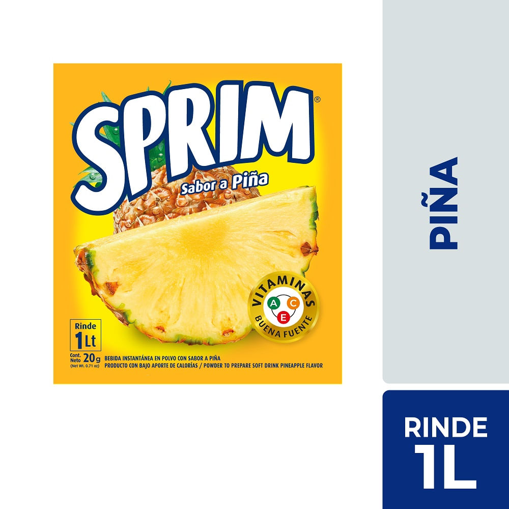 Jugo en polvo Sprim piña rinde 1 L