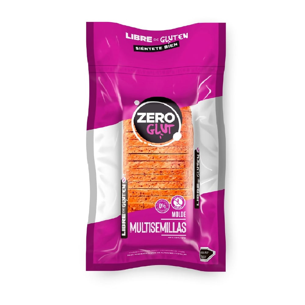 Pan de molde Zeroglut multisemillas 450 g