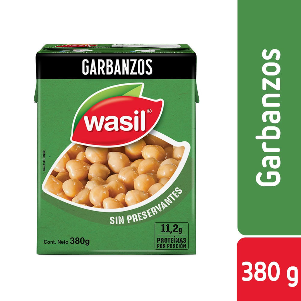 Garbanzos Wasil tetra 380 g neto - 230 g drenado