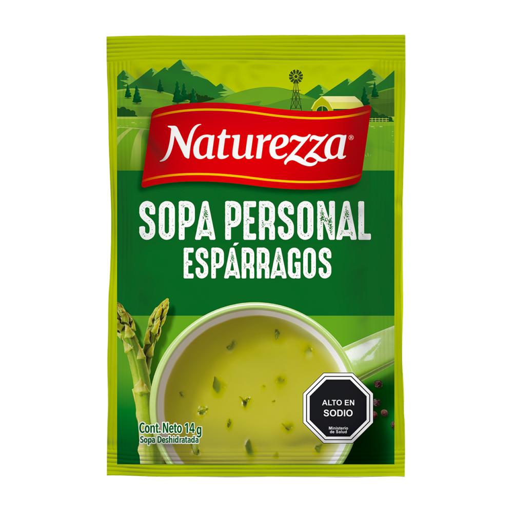 Sopa personal espárragos Naturezza 14Gr