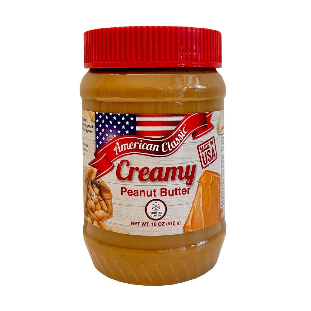 Mantequilla de maní American Classic creamy 510 gr