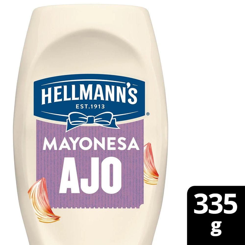 Mayonesa con ajo Hellmann's squezze 335 gr