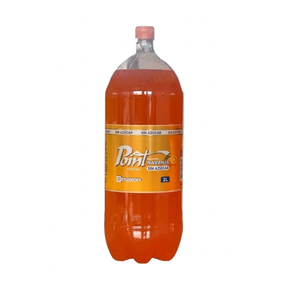 Bebida Point sin azúcar naranja desechable 3 L