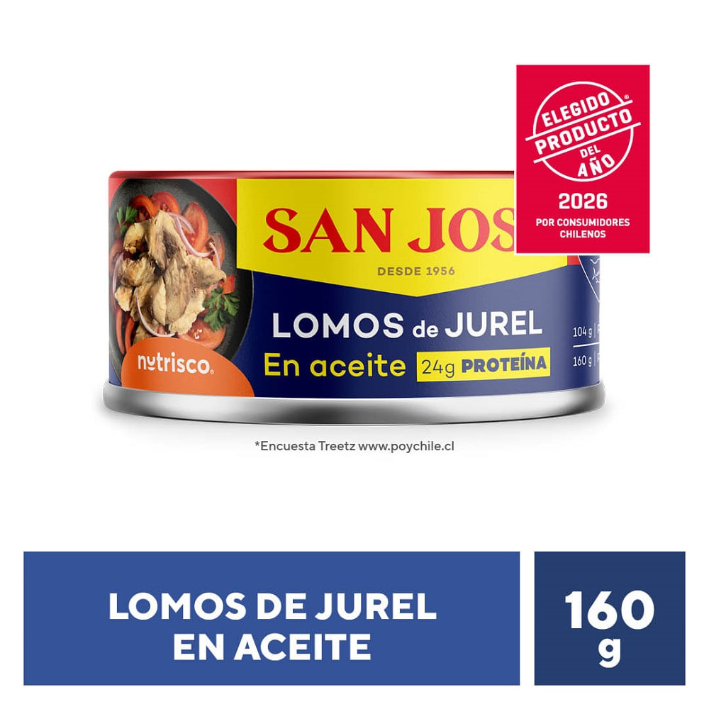 Lomos de jurel San José aceite 160 g neto - 104 g drenado