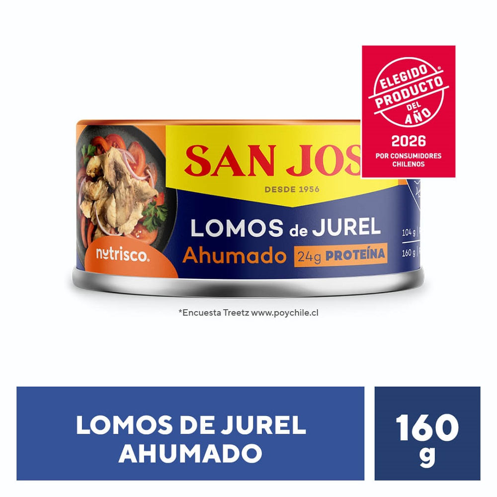Lomos de jurel San José ahumado 160 g neto - 104 g drenado