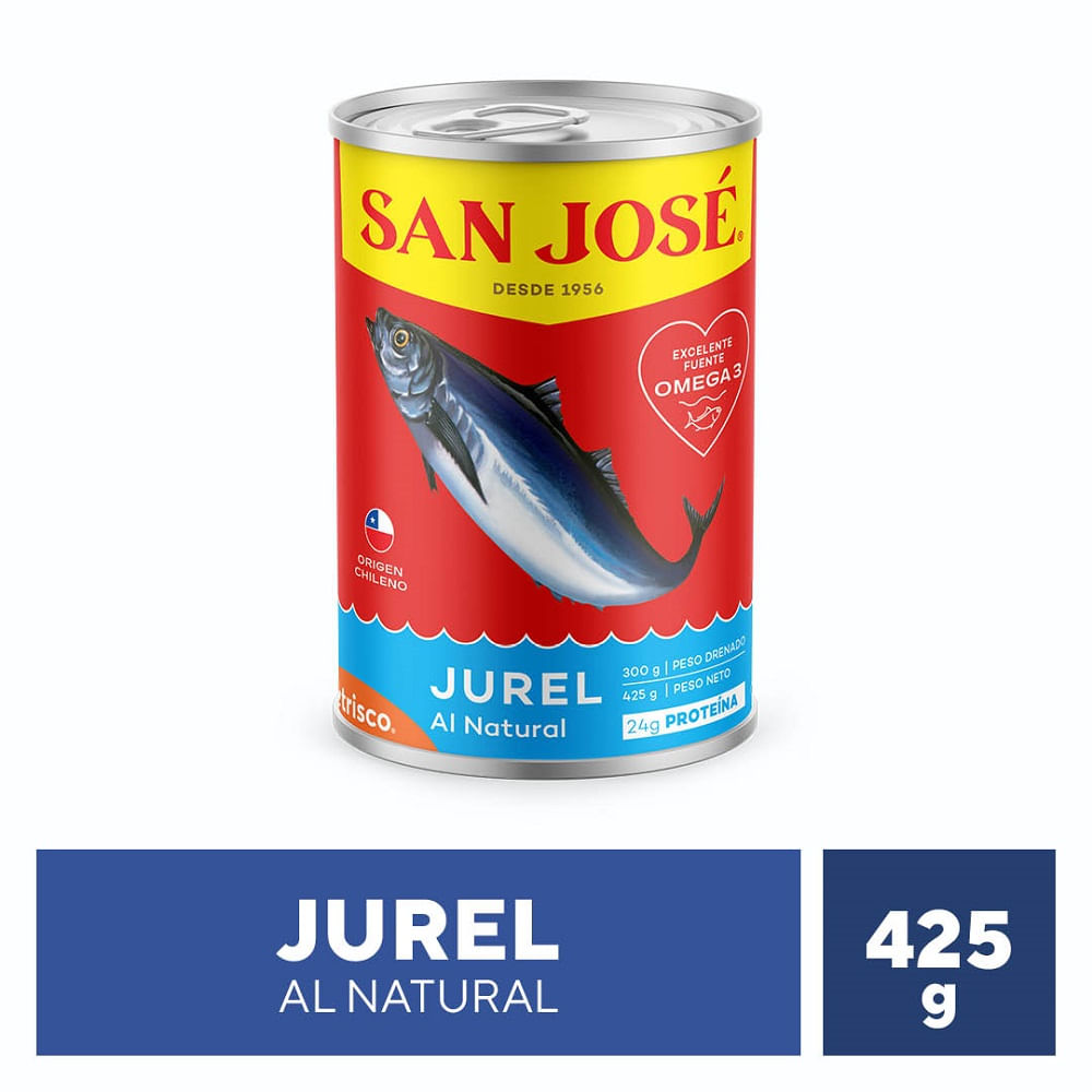 Jurel San José al natural lata 425 g neto - 300 g drenado