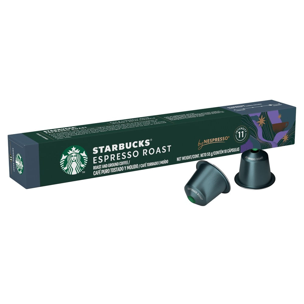 Café Starbucks cápsulas espresso roast 10 un