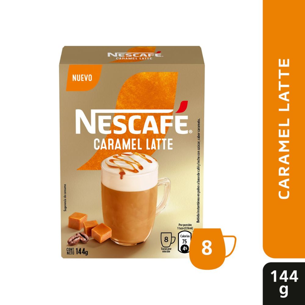Café Nescafé caramel latte 8 un de 18 gr
